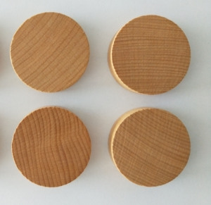 Disco de Madera Maciza de 53 mm para Shuffleboard, Estilo Playa - Product Image 1