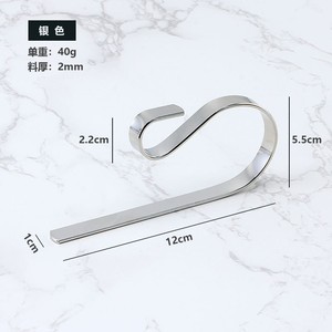 Stainless Steel Metal <b>Hooks</b> 120x10mm Multifunctional <b>Wall</b> <b>Hooks</b> <b>For</b> Clothing Storage Behind Doors Or On <b>Walls</b> - Product Image 4