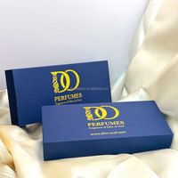 5 paquets de carton imprimé de logo de luxe personnalisé échantillon bouteille de parfum boîte d'emballage magnétique avec manchon