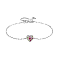 Bracelet délicat en argent sterling S925 avec zircon, design unique et tendance FY-MMB175, idéal pour la vente en gros de bijoux haut de gamme au design de niche.