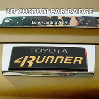 Emblème de voiture personnalisé en acrylique réutilisable de marque CF, autocollant 3D avec logo et lettres, style tendance, vente en gros avec garantie