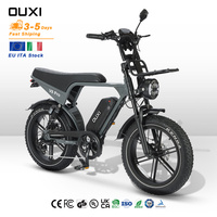 Vélo tout-terrain ITA OUXI Fat Bike V8 Pro pour la conduite sur gravier et terrains variés, pneus larges 20 x 4.0, confort polyvalent, aventure sur sentier