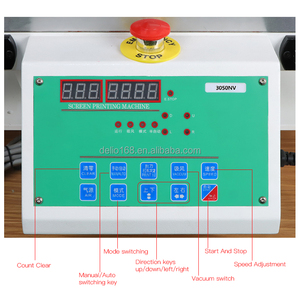 เครื่องพิมพ์สกรีนแบบกึ่งอัตโนมัติ DELIOU สำหรับงานพิมพ์สกรีนสีเดียวบนแผงวงจรพิมพ์และเสื้อผ้า - Product Image 6
