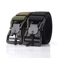 Ceinture tactique réglable à dégagement rapide noire avec boucle métallique pour sac à dos, accessoires de vêtements et sac photo