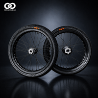 Kit de roues de route Supermoto noires de 17 pouces avec pneus CST Street pour Surron Light Bee X 79BIKE Moto électrique tout-terrain