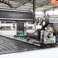 Routeur CNC Igoldencnc 4 axes ATC 1325 2030 1530 Graveur sur bois Machine à travailler le bois pour bois massif MDF Aluminium avec axe rotatif