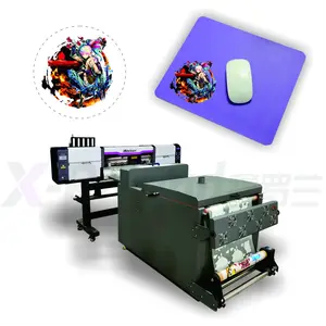 Hot sale colorful upgrade a1 pet film dtf printer dual i3200 small size with powder shaker