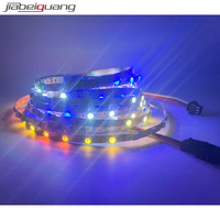 Узкая 5 мм PCB 5 В WS2812B Светодиодная лента Ws2812 IC RGB Пиксельная адресная лампа