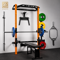 ZY - Rack de Pared Plegable para Gimnasio en Casa, Rack para Sentadillas, Estación de Dominadas, Equipo de Entrenamiento de Fuerza y Fitness