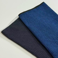 Serviette de plage gaufrée en microfibre solide RTS, très absorbante, style serviette de plage pour pique-nique, voyage, camping