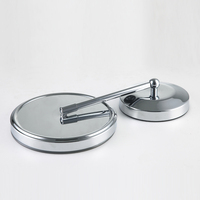 Miroir de courtoisie moderne à LED, rotatif et grossissant, pliable, argenté, à poser sur table, pour la maison et les mariages, best-seller