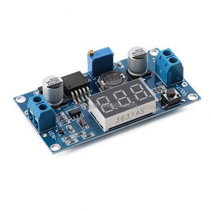 พร้อมจอแสดงผลโวลต์มิเตอร์ LM2596S โมดูลจ่ายไฟ 2596 DC-DC โมดูลจ่ายไฟแบบปรับได้ - Product Image 5