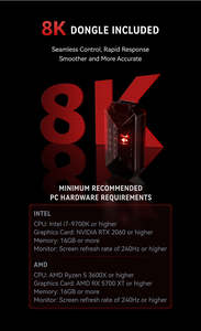 Mouse da Gaming Wireless VXE MAD R MAJOR 8K Originale, Modalità Duale, Leggero ed Ergonomico - Product Image 6