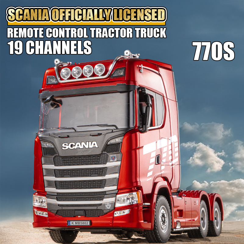 新品Huina 1501本格的スカニア770S V8トレーラー1/18リモート