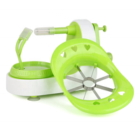 Keukengadget Plastic Roestvrijstalen 8-Messen Peer Aardappel Snijden Splitter Appelschiller Snijmachine Handmatige Fruitschiller Machine