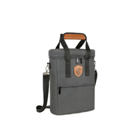 Sac isotherme portable pour deux bouteilles de vin, sac de transport en polyester épais imperméable pour le camping, sac de conservation au froid pour véhicule
