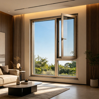 Jendela Kusen Aluminium GREATMEN dengan Thermal Break, Kaca Ganda Low-E, Kedap Suara, Bersertifikasi Energy Star untuk Villa dan Hotel