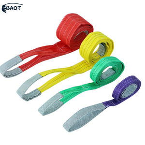 Baot工場エンドレスパターンラウンドフラットウェビングスリング1トンリフティング容量安全因子ポリエステルウェブスリング - Product Image 6