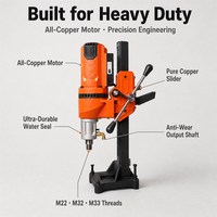 Machine de perçage mural, perceuse à noyau diamanté 220V, machine de découpe de trous dans le béton pour murs porteurs