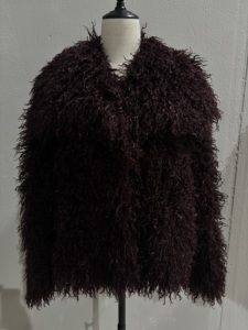 Women's Curly Faux Fur <b>Coat</b> Long Sleeve Open Front <b>Shaggy</b> Plush Winter Jacket Wholesale OEM - Product Image 5
