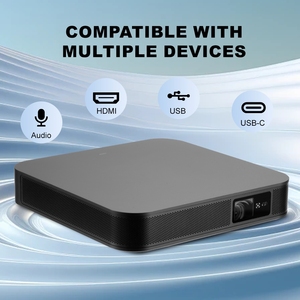 Thông Minh Android 13.0 OS <span class=keywords><strong>Mini</strong></span> 4K DLP Chiếu 15000MAh Pin Xách Tay Màn Hình Không Dây Phản Ánh 3D Cho <span class=keywords><strong>HDMI</strong></span> Hifi Stereo lên 300 - Product Image 4