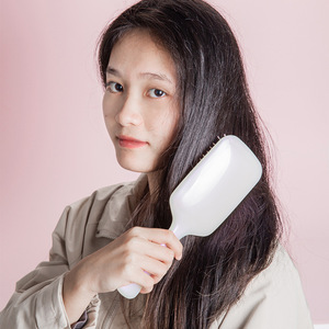 Mermaid Style <b>Wide</b> Blade <b>Comb</b> Large Size Antistatic Hairbrush For Wet And Dry Use Home Massage Cushioning Plastic - Product Image 2