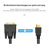 Cable DE DATOS bidireccional HDMI a DVI de 1,5 M 1080P Cable adaptador DVI a HDMI para monitor de escritorio portátil HDTV