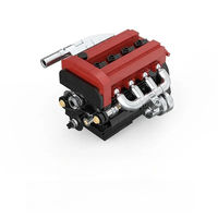 PB PB8869 Nuevo MOC 4G63 Mini Motor, Juguete de Ensamblaje DIY, Modelo de Adorno para Niños, Regalos de Cumpleaños, 216 Piezas, Juego de Bloques de Construcción