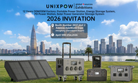 Nouvelle station d'alimentation portable de luxe LiFePO4 1200W à onde sinusoïdale pure pour voiture et alimentation solaire extérieure, en vente chaude