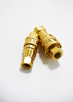 Kzd Nitto Coupleur à dégagement rapide hydraulique Iso7241-b Coupleur fileté Npt Raccord rapide en laiton Type américain