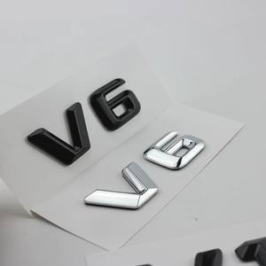 Lettres d'emblème automobile personnalisables en ABS V6 V8 V10 V12 Autocollants pour <span class=keywords><strong>Mercedes</strong></span> BENZ Badge de <span class=keywords><strong>coffre</strong></span> - Product Image 3