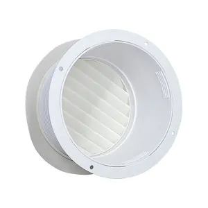 Hot Koop Ronde Vorm Abs Plastic Wall Terugkeer Luchtuitlaat Grille Afvoerlucht Grille