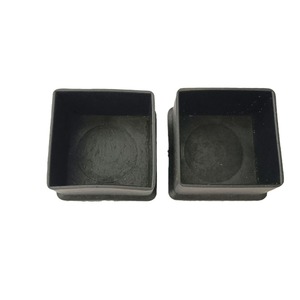 <b>Square</b> <b>Pipe</b> Leg Sleeve 40x40 Black PVC Durable Table Foot Protector - Product Image 1