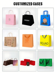 Custom Cosmetic Jewelry Wedding Goodies Carton Handle Cloth <strong>Paper</strong> Shopping Packaging Tote Small Gift Ribbon Garment <strong>Bag</strong> - Product Image 4