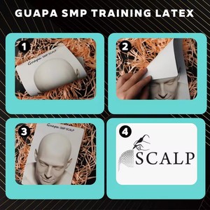 Guapa SMP Piel Sintética <span class=keywords><strong>de</strong></span> Cuero para Práctica <span class=keywords><strong>de</strong></span> <span class=keywords><strong>Micropigmentación</strong></span> Capilar y Tatuaje <span class=keywords><strong>de</strong></span> Trazos <span class=keywords><strong>de</strong></span> Pelo en Hombres Europeos - Product Image 4