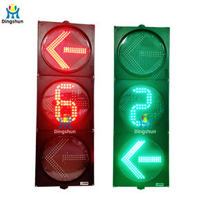 Signalisation routière durable de 15,75 pouces avec minuteur de compte à rebours |   Affichage à flèche LED à <span class=keywords><strong>8</strong></span> segments |   Équipement de sécurité routière - Product Image 2