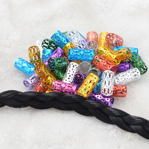 16/8mm 1000pcs 컬러 헤어 dread dreadlock 구슬 조절 커프 클립 8mm 구멍 클립 헤어 스타일링 diy 뷰티 아프리카 헤어 - Product Image 5