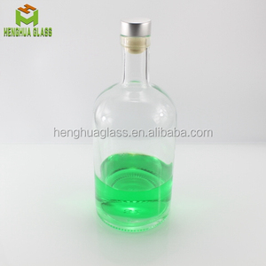 <span class=keywords><strong>Bouteille</strong></span> de vodka en verre super flint personnalisée de 1000 ml, 1 L, 1 litre, 32 oz, ronde, pour <span class=keywords><strong>rhum</strong></span>, whisky, gin, spiritueux, liqueur, avec bouchon - Product Image 5