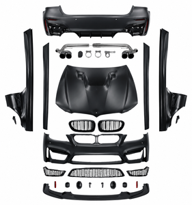 Parachoques Delantero Estilo <span class=keywords><strong>GT500</strong></span> para <span class=keywords><strong>Ford</strong></span> <span class=keywords><strong>Mustang</strong></span> 2015-2023, Kit de Carrocería con Aspecto Shelby, Rejillas, Alerón y Ensamblaje de Parachoques - Product Image 1