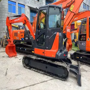 Orijinal hitachi toprak hareketli kazma makinesi kullanılan 5.5ton hitachi mini ekskavatörler zx55usr ikinci el hitachi kazıcı kürek