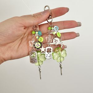 {<span class=keywords><strong>Destiny</strong></span>} cỏ ba lá bốn lá hoạt hình động vật dệt nhựa Carabiner móc khóa chất lượng cao thân thiện với môi trường đính cườm nhỏ - Product Image 4