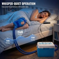 Masseur de compression froide portable pour genoux, 5 niveaux de réglage, refroidisseur à eau glacée avec minuterie numérique pour la récupération musculaire