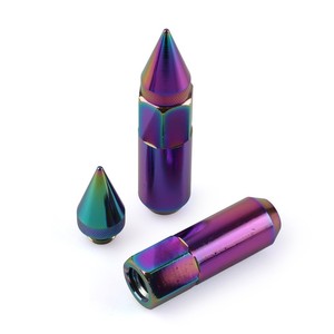 น็อตล้อ M12x1.5 90 มม. หัวแหลม อลูมิเนียมอัลลอย สำหรับการปรับแต่งรถยนต์ อัพเกรด ให้ดูสวยงาม - Product Image 4