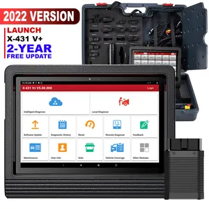 발사 X431 V 플러스 x-431 vplus v4.0 12v pro3 Pro 3X431 및 24v obd2 2 년 업데이트 무료 자동차 엔진 스캐너 모든 자동차