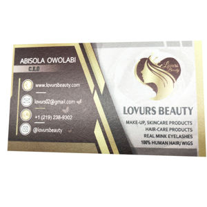 Film laminasyon dijital baskı ile özel baskılı kuşe kağıt karton kartvizit - Product Image 4