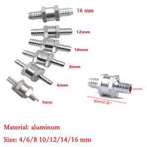 4/6/8/10/12/14/16mm một cách kiểm tra van nhôm không trở lại ống nhiên liệu kiểm tra van nước/gas/dầu - Product Image 2