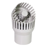 Tête de filtre de surface en plastique de forme irrégulière pour bassin à poissons Koi, avec collecteur de feuilles anti-colmatage pour pisciculture 50/75/110mm