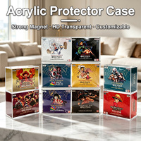 Étui en acrylique transparent moderne personnalisé pour boîte de boosters One Piece, détachable, épaisseur 5 mm, protection UV, présentoir pour TCG ETB