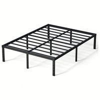Lit plateforme moderne WEKIS en fer double durable, taille Queen et King, idéal pour hôtel, école, ferme, appartement, salon, chambre à coucher, écologique