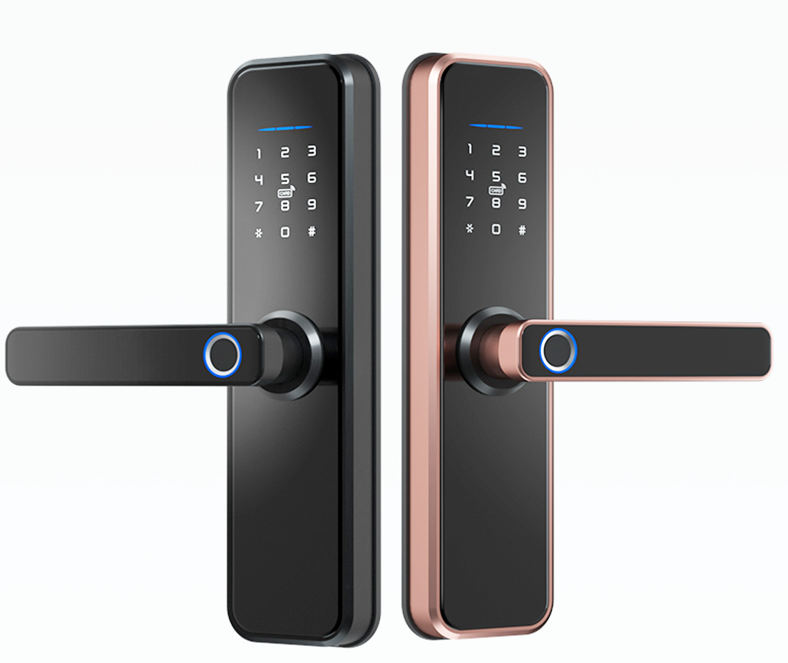 Cerradura Electronic US ANSI врезная камера, видеодомофон, умный дверной замок с отпечатком пальца, приложение Tuya TTlock